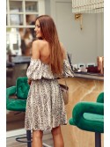 Spanish flu dress animal print snake 13617 - Online store - Boutique